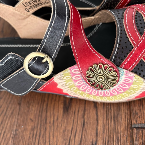 NEW L’Artiste Women's Leather Parkway Mary Jane Flat. Size 37/US 6.5 - Picture 13 of 13